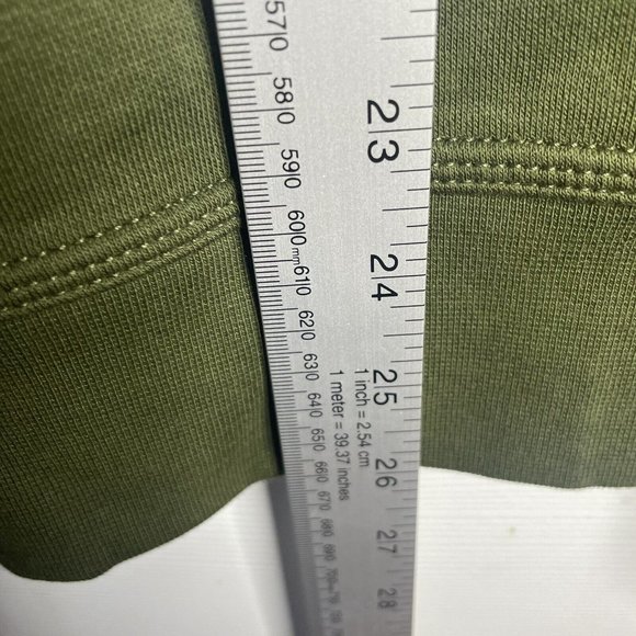 Nike Sweatshirt Men's M Swoosh Logo Crew 839667-327 Olive Green Military New - Picture 6 of 6